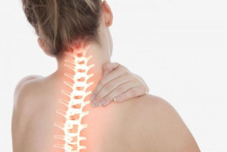 douleur au cou due à l'ostéochondrose